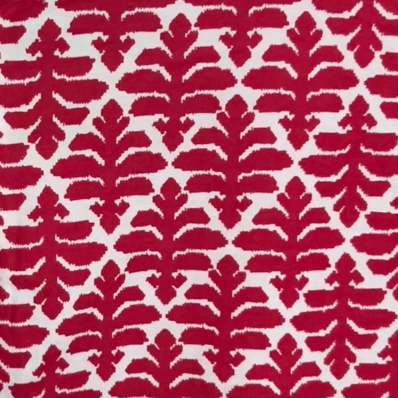 Madewell Province Red & White Geometric Ikat Bloom Short Sleeve Blouse Size XS - Picture 8 of 14